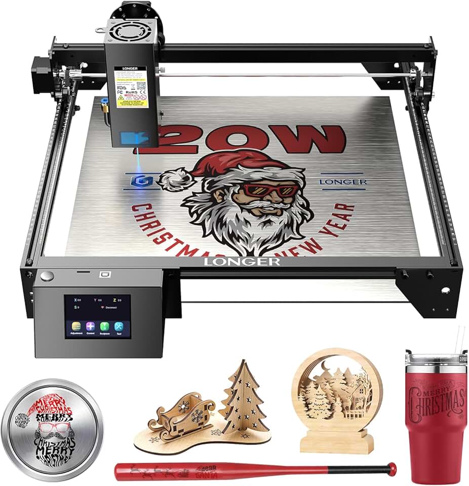 Longer RAY5 20W Laser Engraver, High-Precision Engraving Machine with 3.5