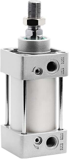 Standard Air Pneumatic Cylinders Piston SC80mm Bore Double Acting 25-1000mm Stroke with Magnet 1Pcs(Stroke 100mm)