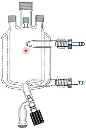 6439-325 Series Jacketed Pressure Vessel Body, One-Piece, #25 Center Neck, 0-8 mm Valve, #11 Thred, Use 3/8