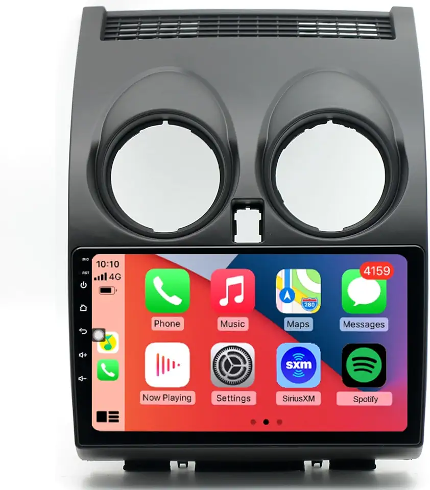 for Nissan Rogue Radio Upgrade 2008-2013 Android Stereo Replacement 1280 * 720 HD Touch Screen Steering Wheel Control Build in Wireless carplay Android Auto Free Camera