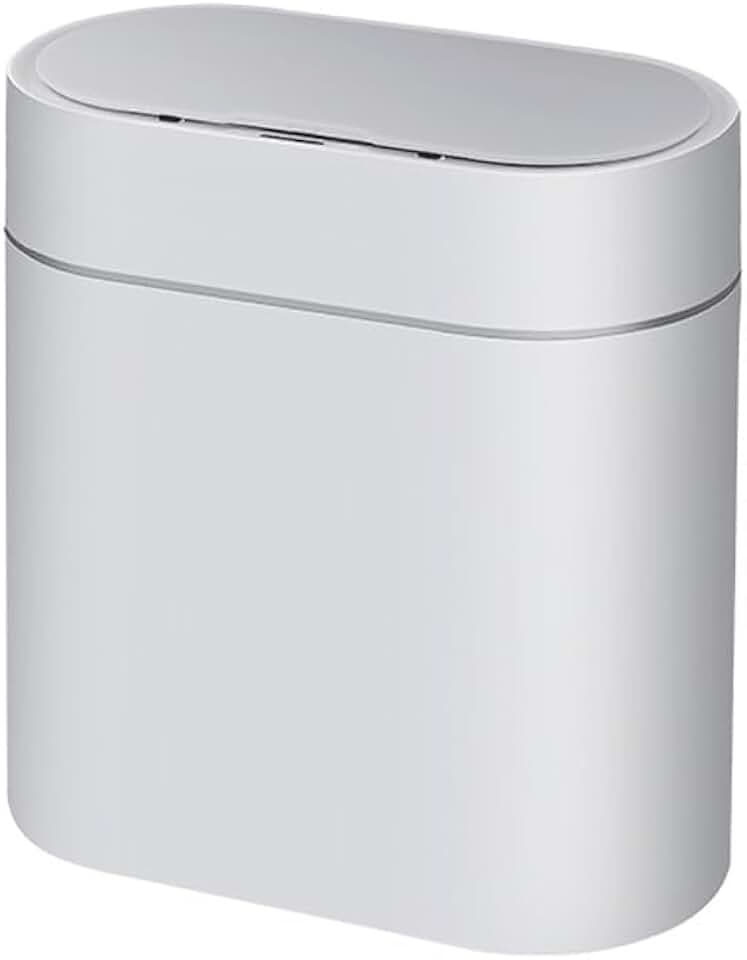 Smart Sensor Trash Can Bucket Narrow Seam Bin Wastebasket for Kitchen Toilet Bedroom(E)