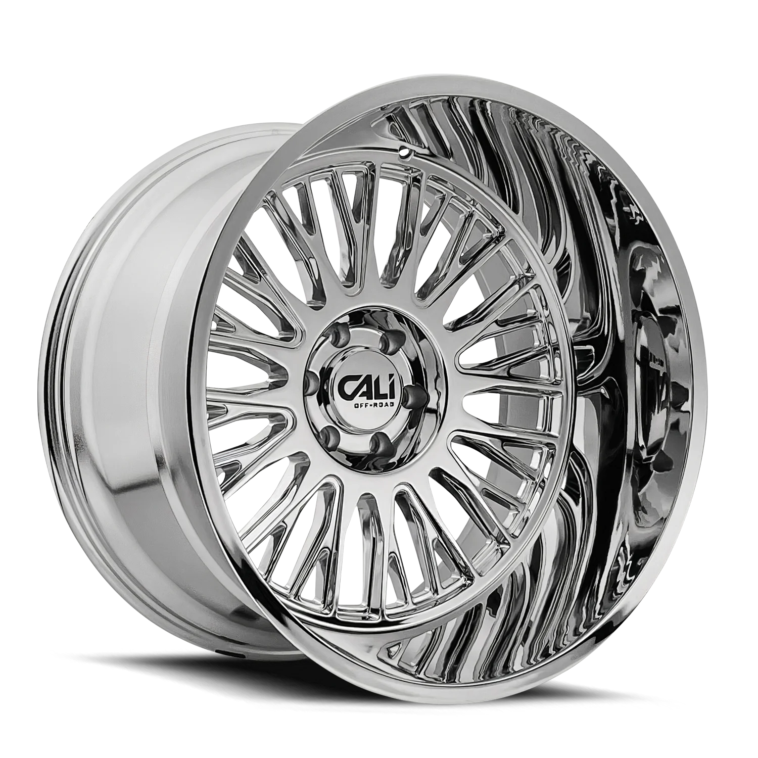 CALI OFF-ROAD 9116 Vertex Rim 20X10 6X135 Offset -25 Chrome (Quantity of 1)