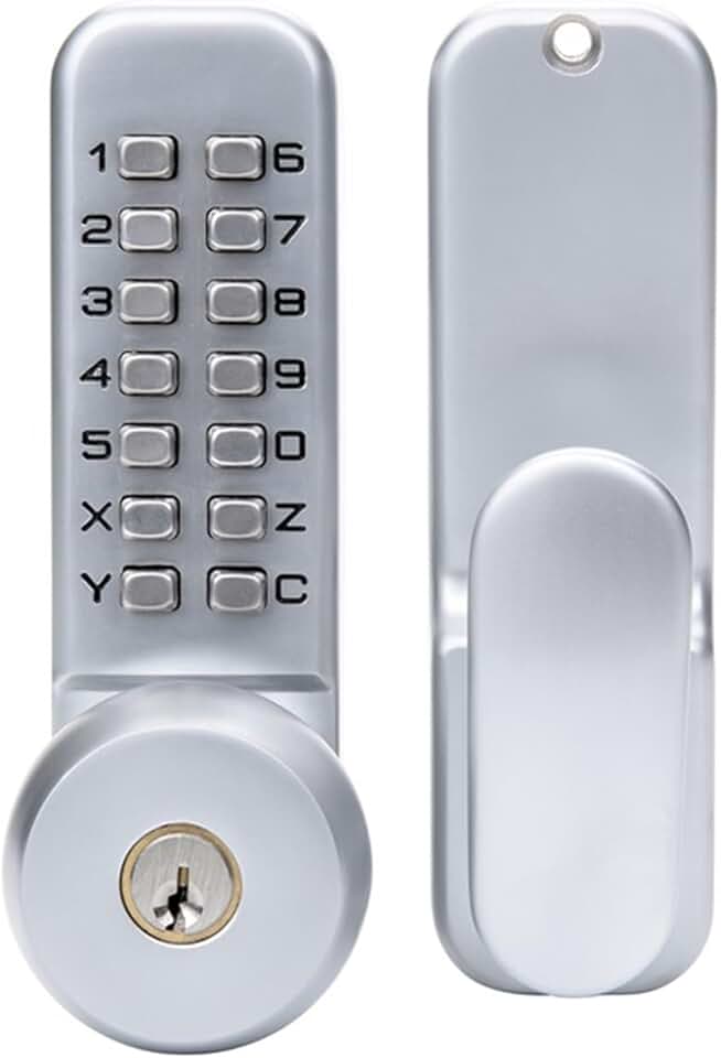 Zinc Alloy Combination Mechanical Digital Door Lock No Power Push Button Code Locks for Home Security Furniture Hardware 1Pcs