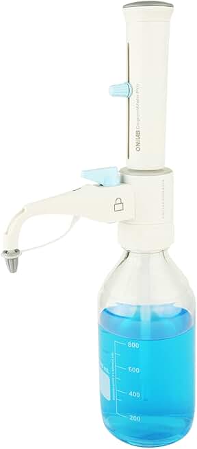 ONiLAB Bottle Top Dispenser with 1L Round Media Storage Bottle(2.5-25ml)
