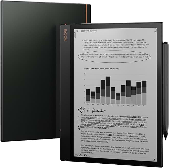 BOOX Tablet Note Air3 B/W E Ink Tablet 10.3 ePaper 4G 64G Paper Tablet (227 PPI)