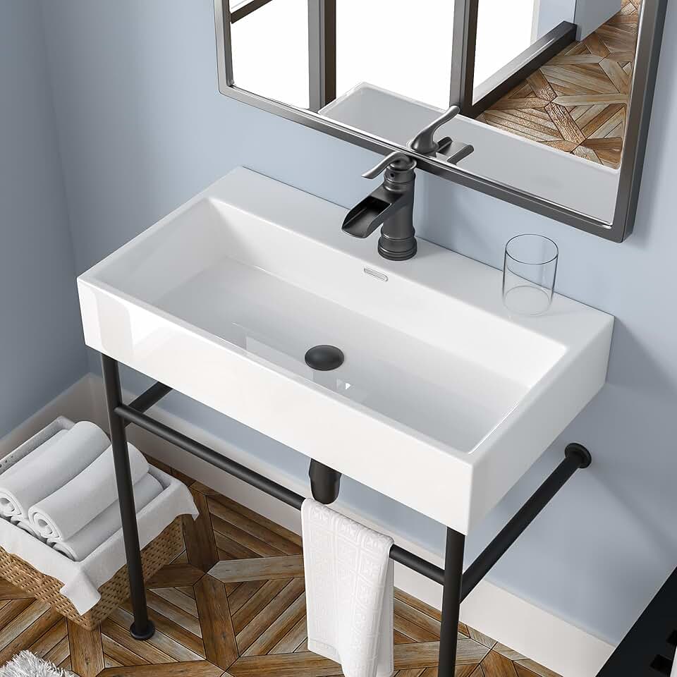 Mocoloo 30 White Console Sink 30
