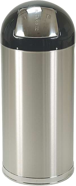 Tough Guy 4PGG4 Round Container, Mirrored SS, 12 G