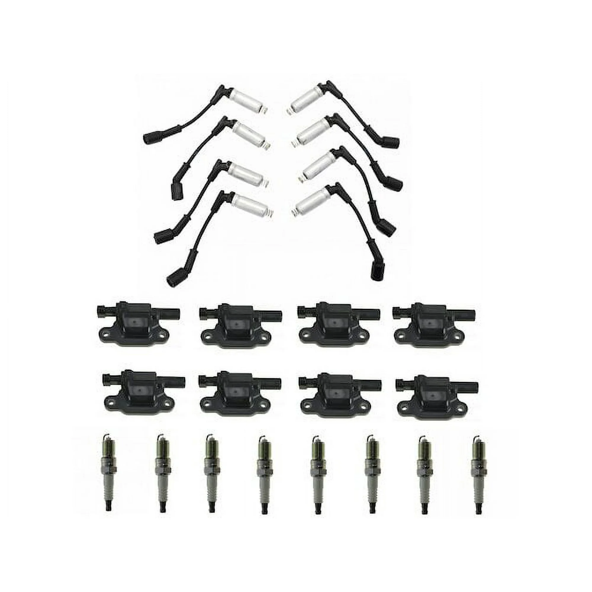 Ignition Coil Spark Plug and Wire Set 17 Piece - Compatible with 2005 - 2006 Pontiac GTO