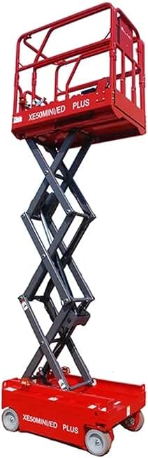 8M 14M 20M Electric Scissor Lift Aerial Work Platform Light Manned Lift Suitable for Solar Street Light Installation