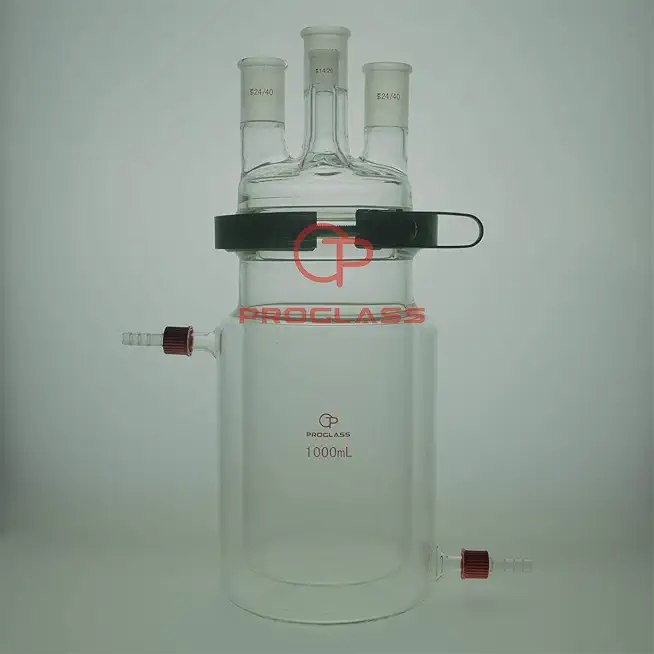 Separate Jacket Reactor 1000mL 4 Necks with Easy Open Clamp,24/40,14/20