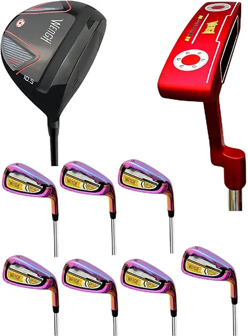 Iron set (4-P) + Titanium Driver + Putter,Bundle of 3