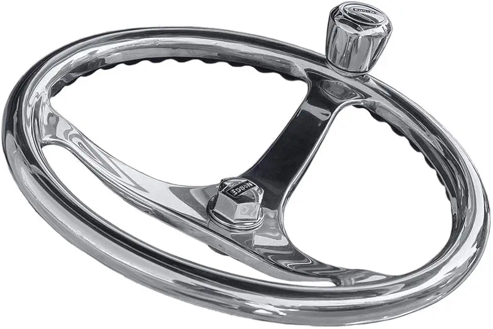 SS Comfort Grip PowerWheel Steering Wheel w/PowerKnob 13