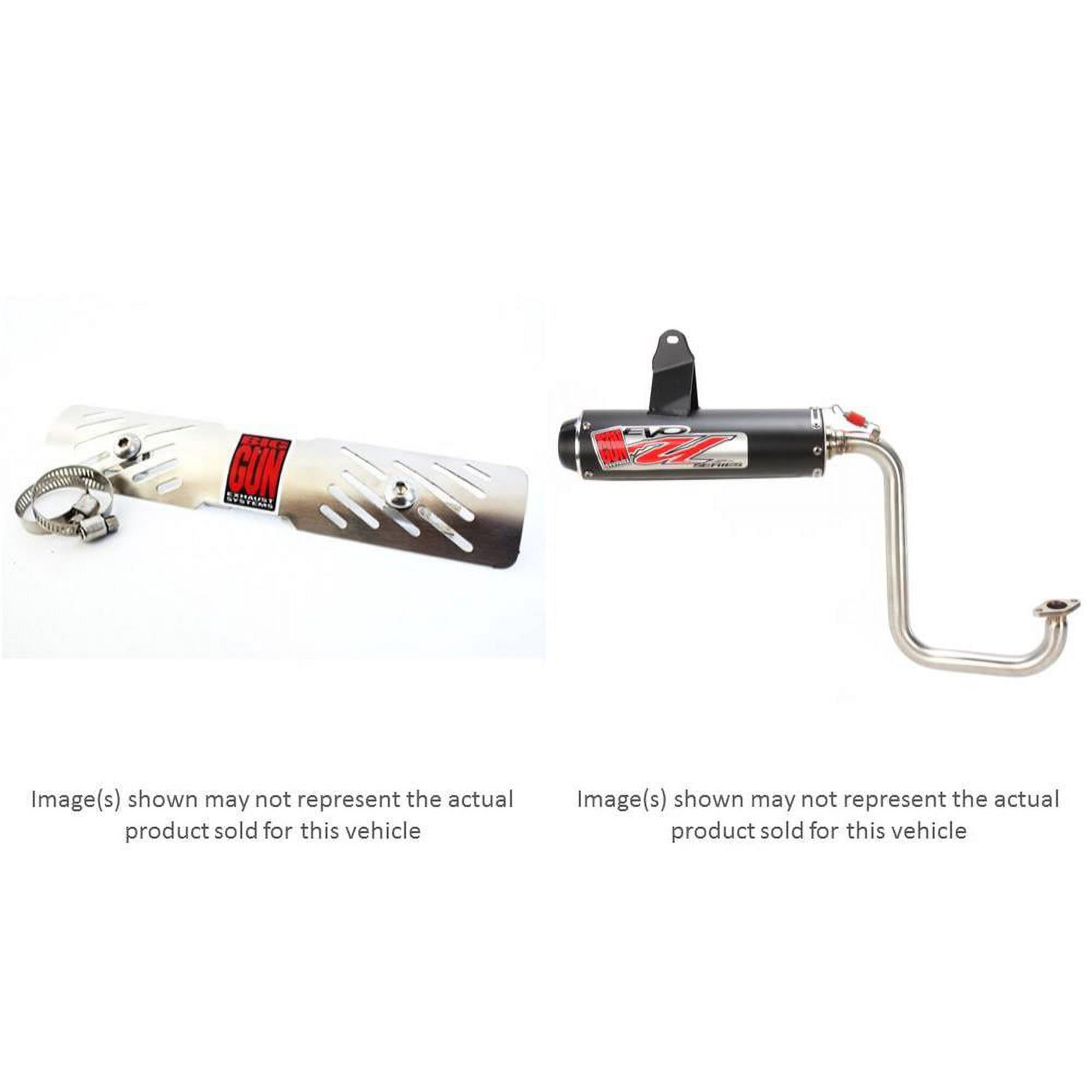 BIG GUN EVO Utility Series Full Exhaust Muffler System and Large Heat Shield Kit for POLARIS RZR 170 2009-2016