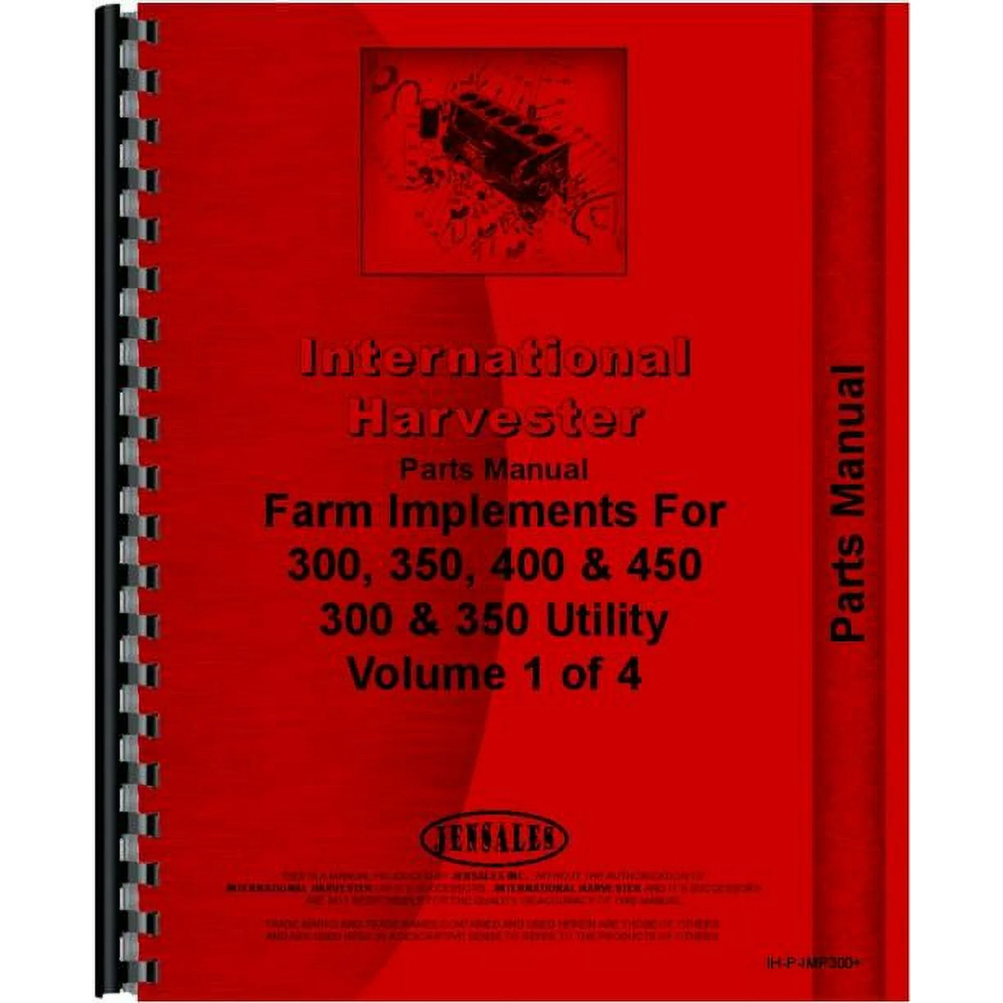 International Harvester 350 Tractor Implements Parts Manual