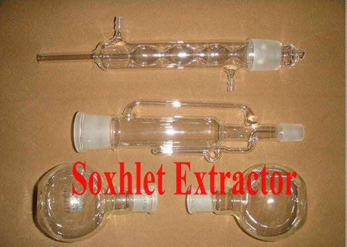 GOWE 500ml Soxhlet Extractor,condenser,Pumping tube and Flat flask with joint, two plat bottom flasks,lab glassware