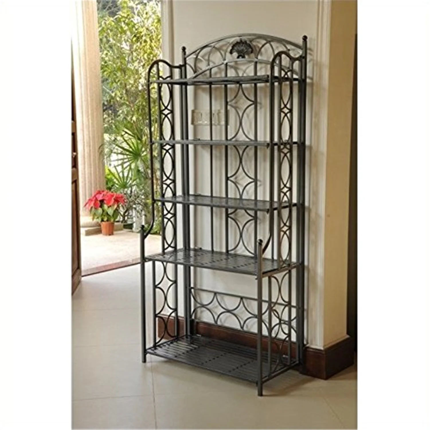 International Caravan Iron 5-Tier Bakers Rack