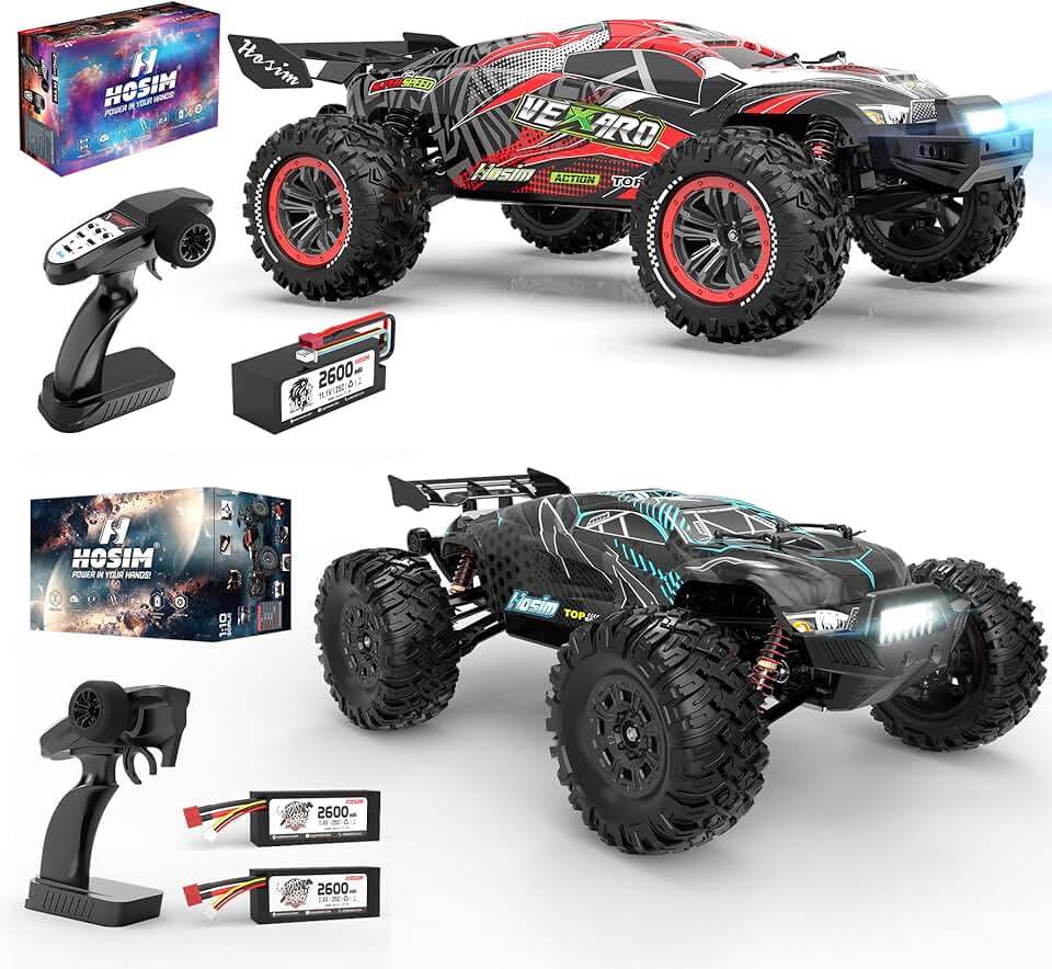 VEXARO 1:8 MAX 50+MPH Brushless RC Cars for Adults & 1: 10 68+KMH Remote Control Car Fast