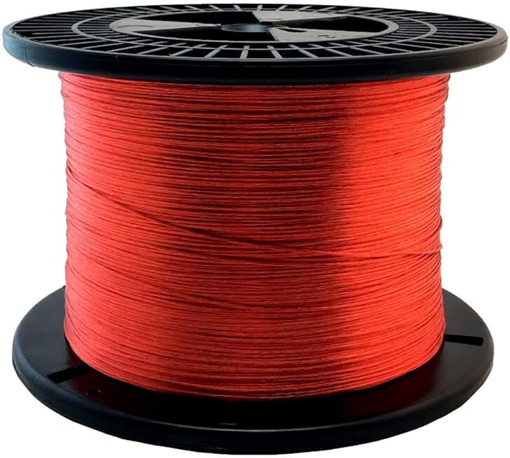 Litz Wire, 16 AWG Unserved Single Build, 3/54/38 Stranding, 2.5 lb Spool, Ideal for ~100 kHz Applications