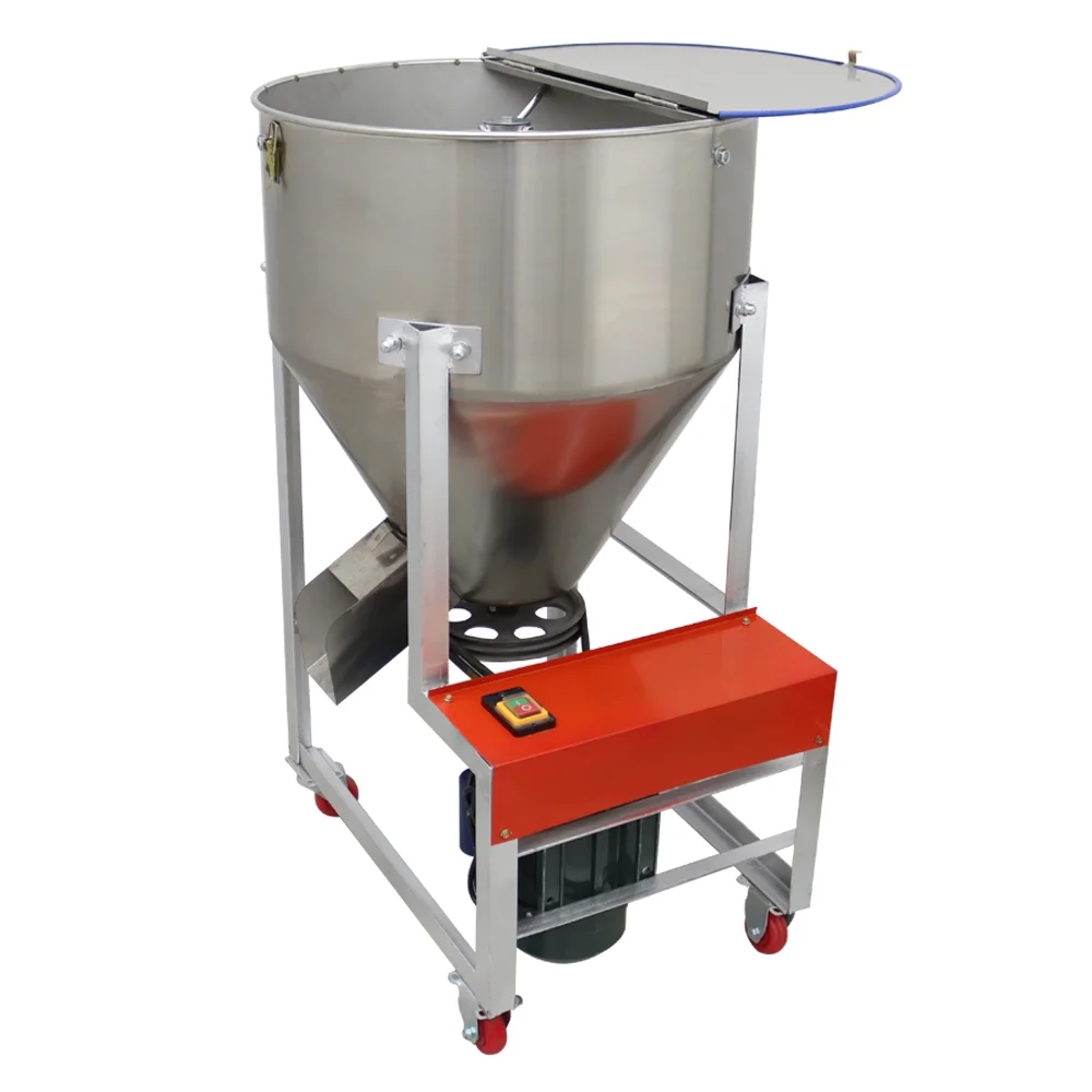 INTSUPERMAI 75kg/165Lbs Feed Mixer Granular Plastic Mixer Stirring Machine 3KW