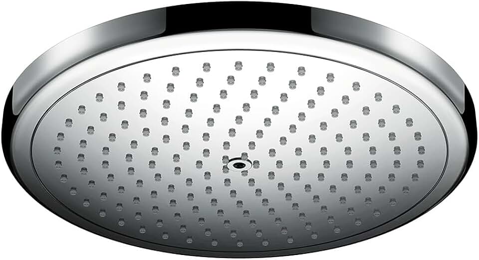 hansgrohe Croma 11-inch Showerhead Low Flow Modern 1-Spray Rain Water Saving with QuickClean in Chrome, 26217001