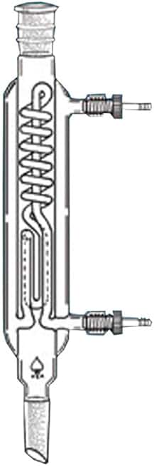 6016-141 Series Pilot Plant Condenser, 1000 mm Jacket Length, 45/50 Joint, Safe Hose Connection for 1/4