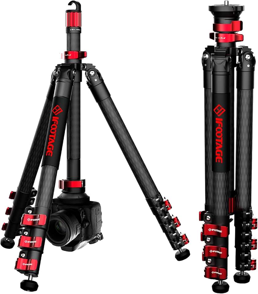 IFOOTAGE Carbon Fiber Travel Tripod, 59
