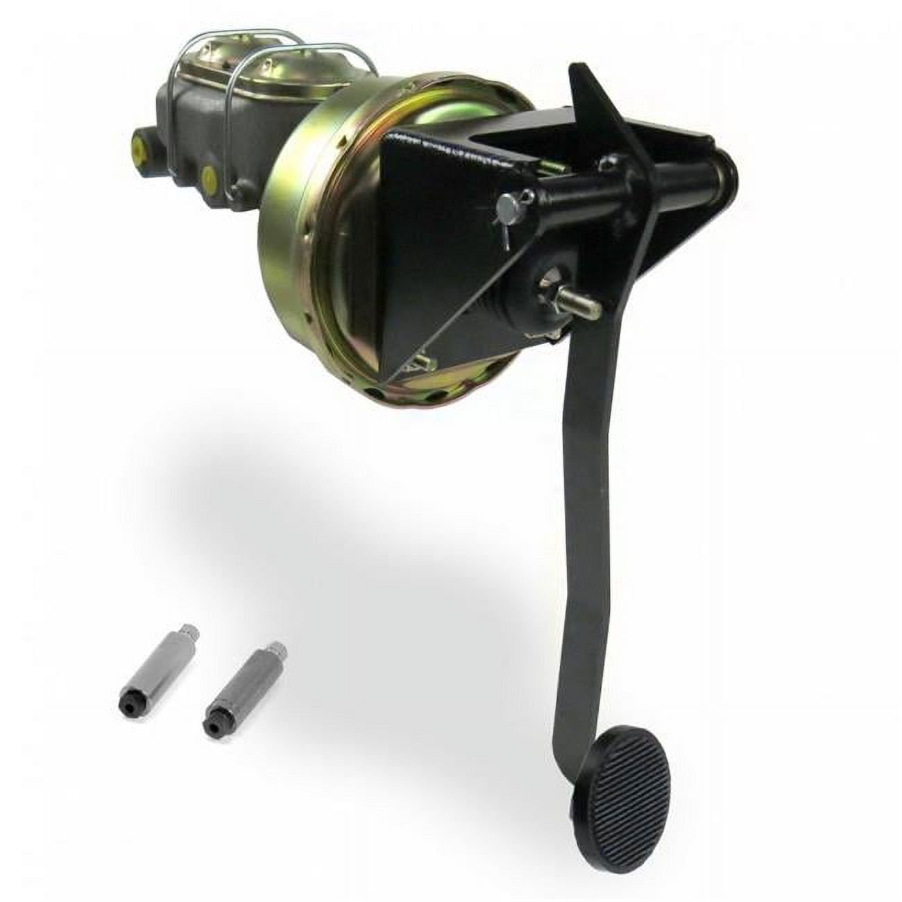 Helix Suspension Brakes & Steering  7 in. Single Firewall Adjustable Disc & Drum Brake Pedal Kit with 3 in. Black Pad for Universal