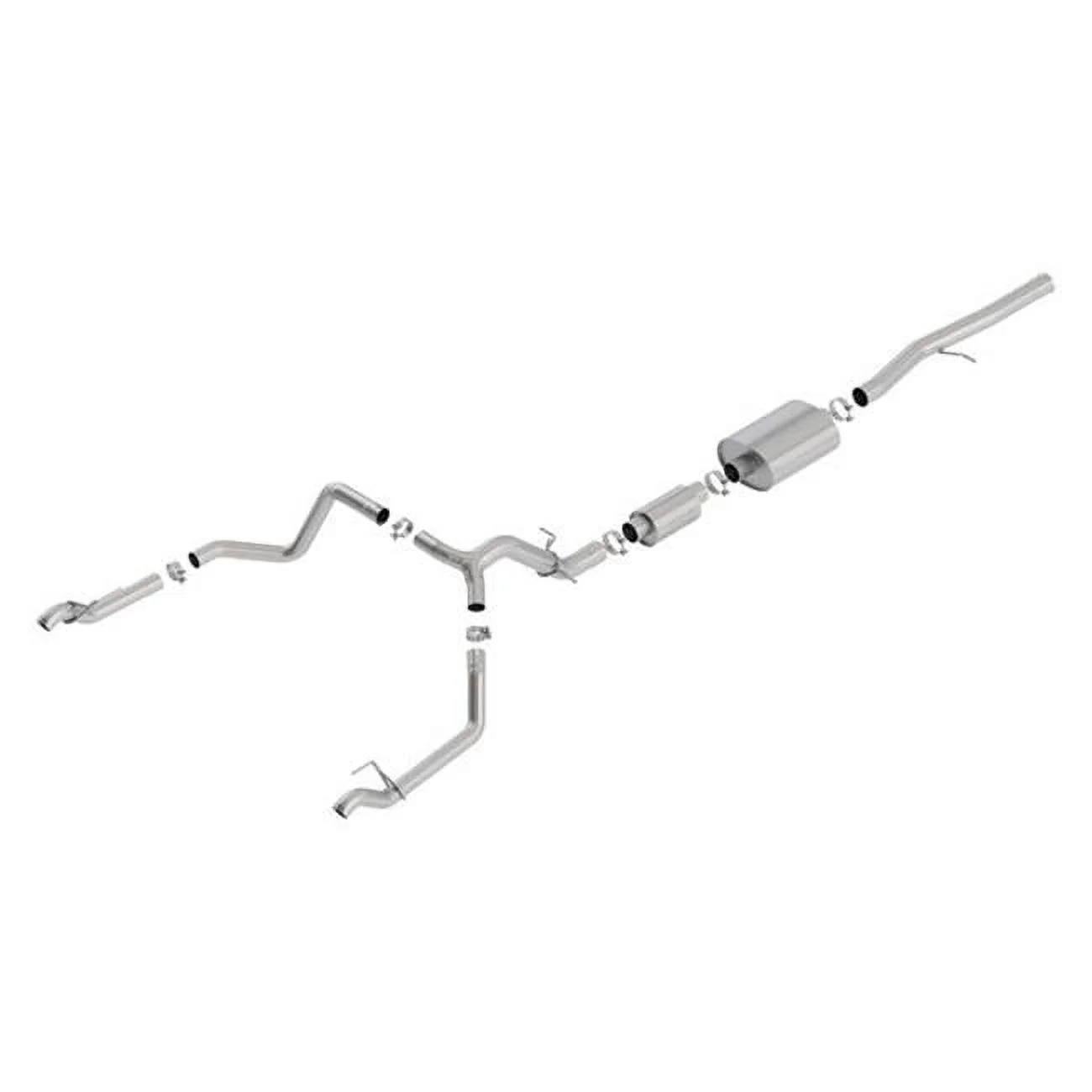 140773 Cat-Back Exhaust System with Split Rear Exit for 2019 Silverdo 1500