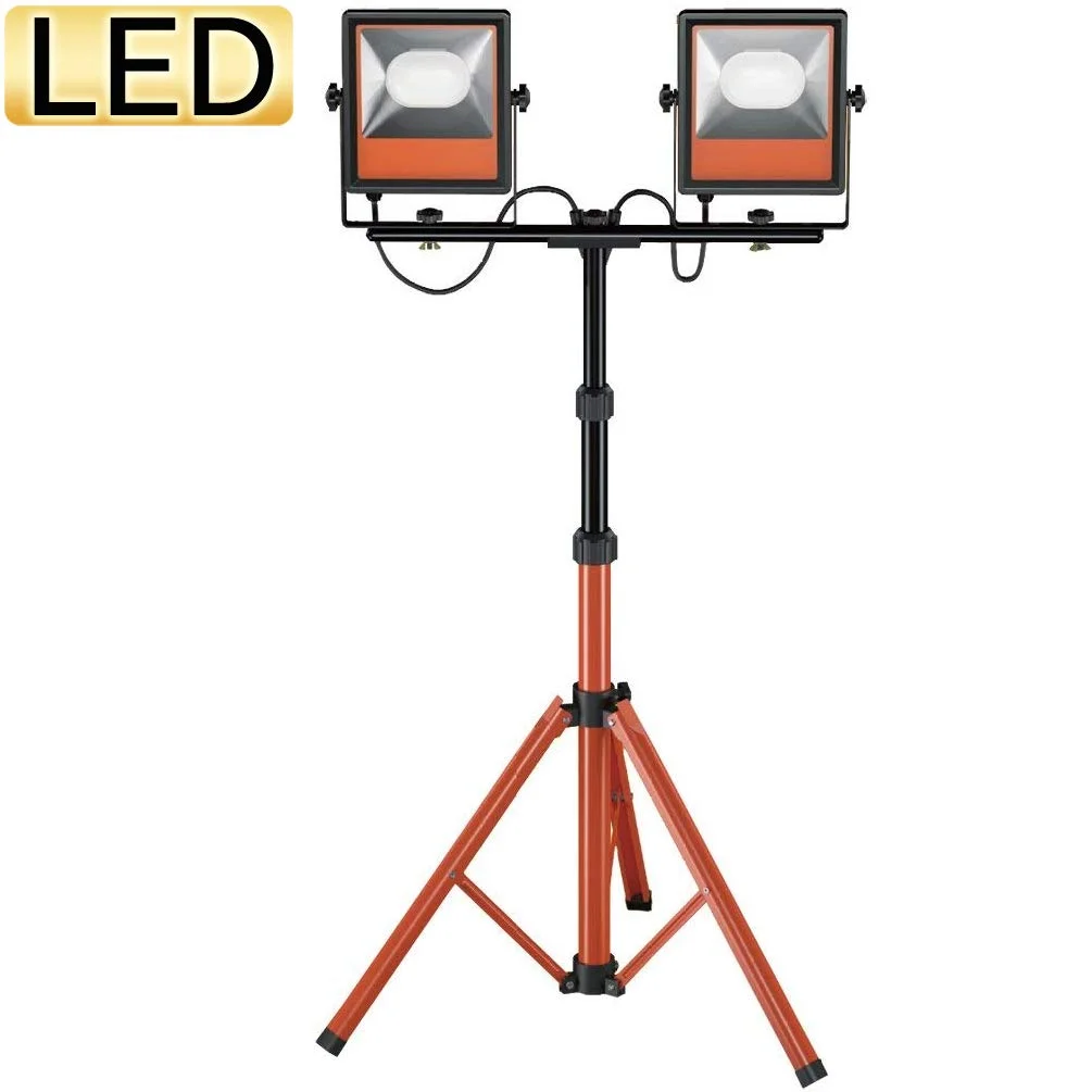 Iris Ohyama LED Work Light Floodlight Work Light Stand Light with Tripod Rainproof Indoor/Outdoor 10000lm LWT-10000ST