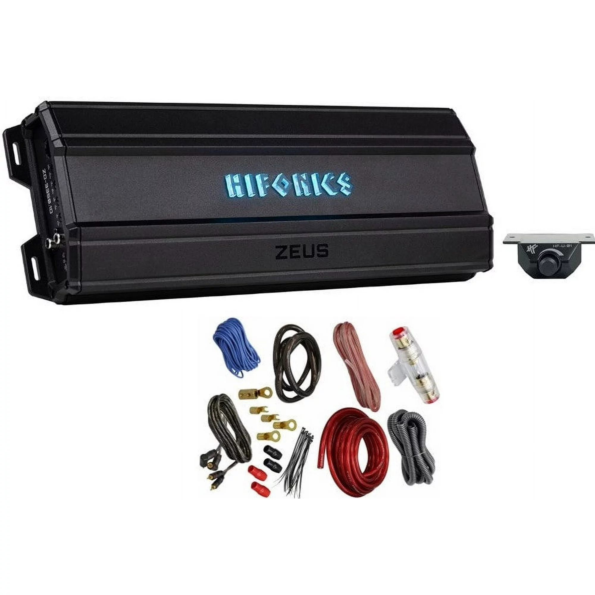 Hifonics ZD-3350.1D 3350 Watt RMS Mono Amplifier 1 Ohm Car Audio Class-D Amp + 4 Gauge Amp Kit