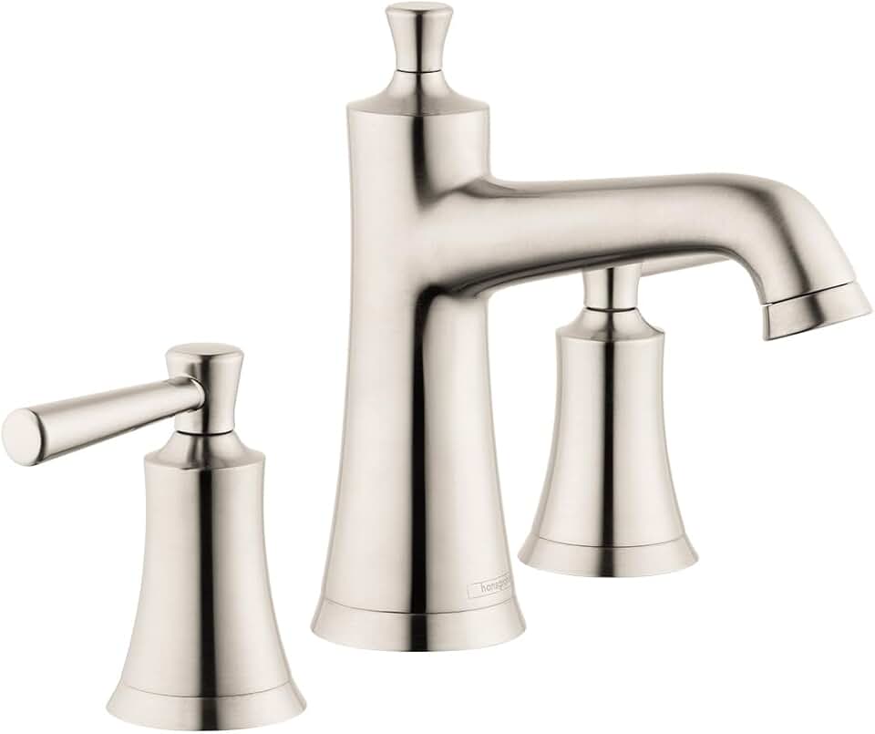 hansgrohe Joleena Transitional 2-Handle 3 7-inch Tall Bathroom Sink Faucet in Brushed Nickel, 04774820