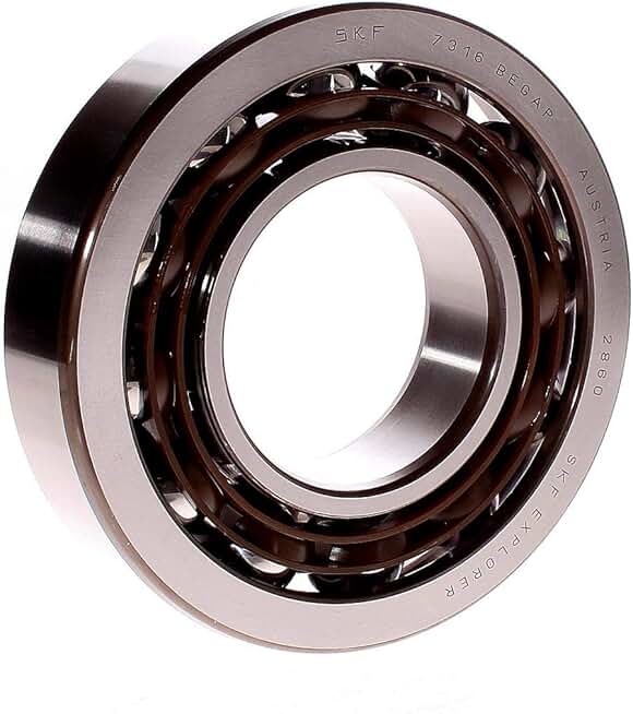 7316 BEGAP Medium Series Angular Contact Bearing, Light Preload, ABEC 1 Precision, 40° Contact Angle, Open, Standard Cage, Normal Clearance, 80mm Bore, 170mm OD, 39mm Width