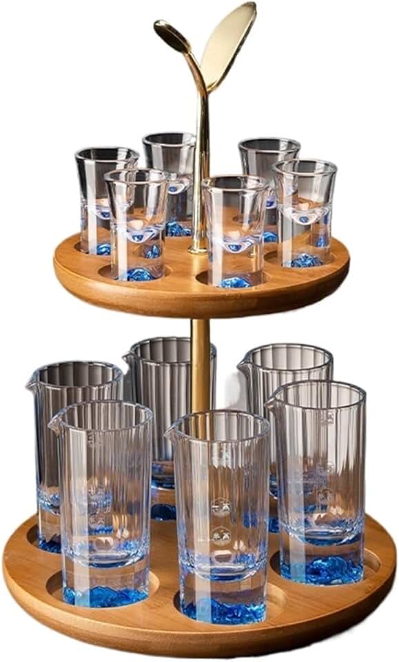 White Wine Cup Home Set Wine Divider With Cup Holder Chinese Wine Cup Wine Set With Scale