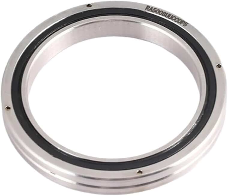 Deep Groove Ball Bearing Precision Thin-Wall Crossed Roller Bearing Robot Joint RA12008UUCC0P5 Inner Diameter 120mm Outer Diameter 136mm Thickness 8mm