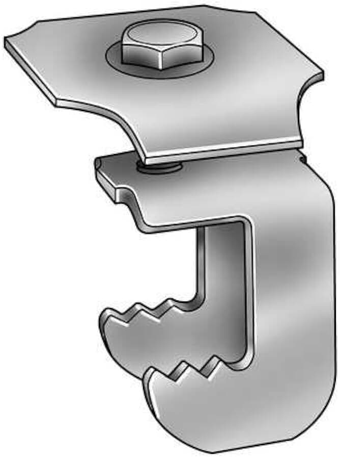 Grating Clip, G-Clip, 1 1/2 H, PK50