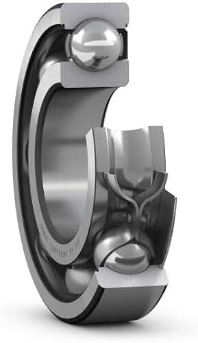 SKF 6317-Z/C3 Deep Groove Ball Bearings, Inner Diameter 3.3 x 7.1 x Width 1.6 inches (85 x 180 x 41 mm), 1 Piece