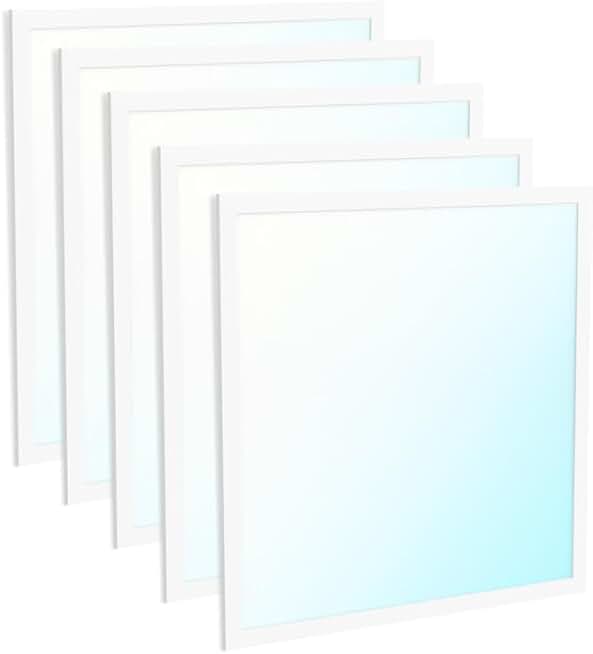 Sunco 5 Pack 2x2 LED Flat Panel Light, Dual Selectable CCT 4000K/5000K/6000K & Wattage 30W/35W/40W, 4000/4500/5000 Lumens, Dimmable 0-10V, Back-Lit Troffer Replacement Light Fixture ETL