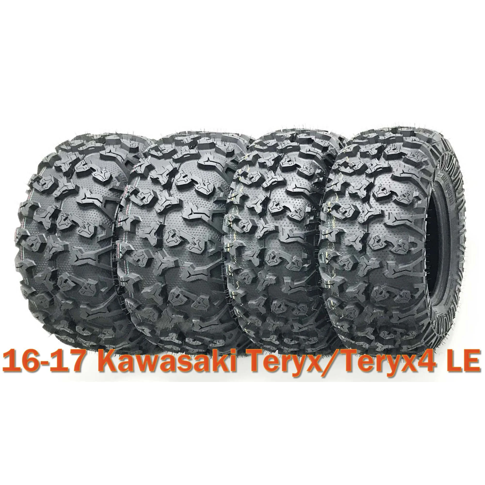 16-17 Kawasaki Teryx/Teryx4 LE Full Set Tires 27x9R14 & 27x11R14 Radial 8PR