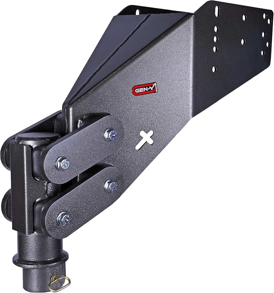 GEN-Y GH-8065 Executive Torsion-Flex Manual Latch Fifth Wheel to Gooseneck - 2 5/16