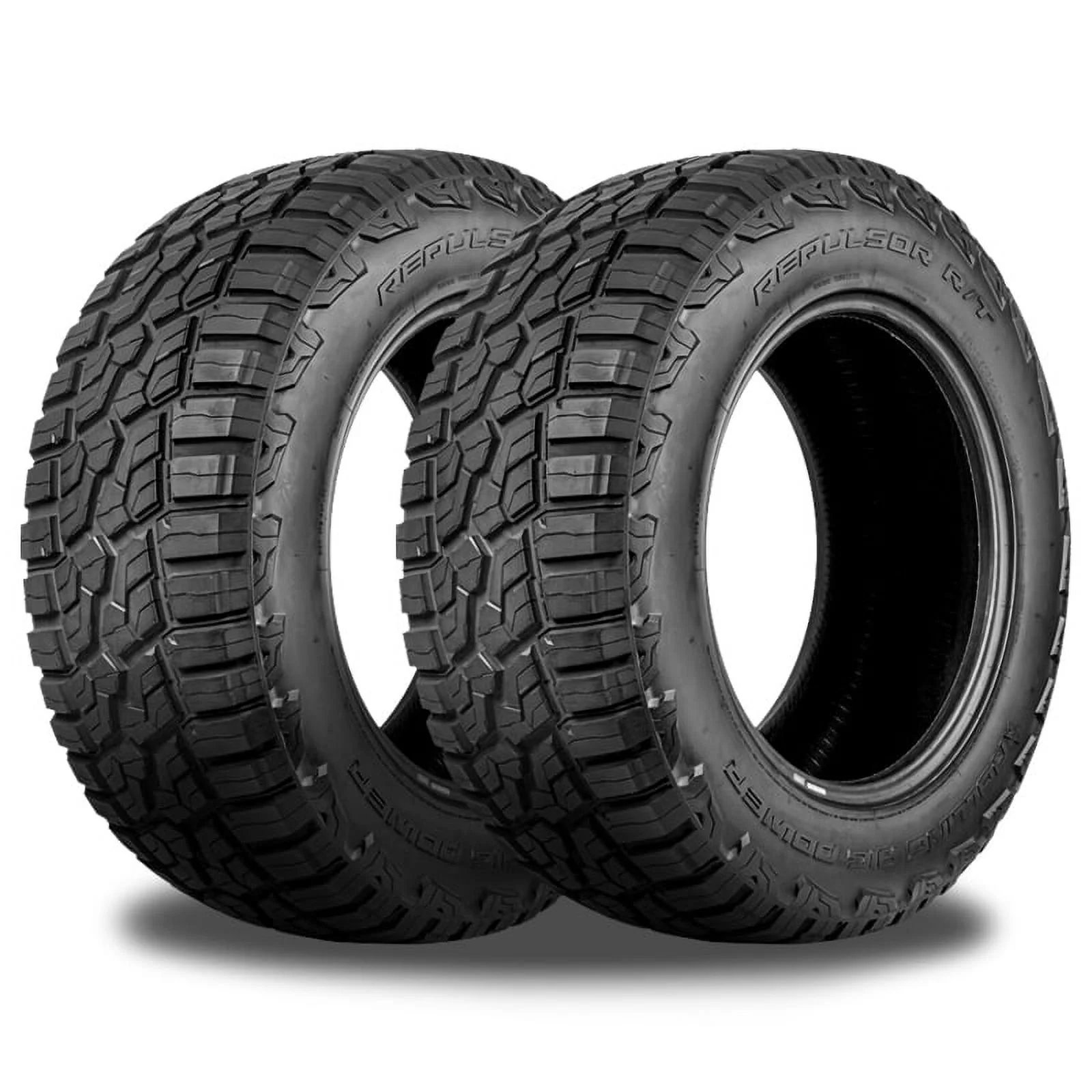 Pair of 2 RBP Repulsor R/T 33x12.5x18 118Q 10-Ply Rugged Terrain Off-Road Mud Tires New RBPSTRT18125010 / 33/12.5/18 / 3312.518