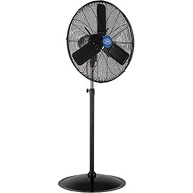 Outdoor Oscillating Pedestal Fan, 24 in. Dia., 0.3 HP, 7700CFM - Black