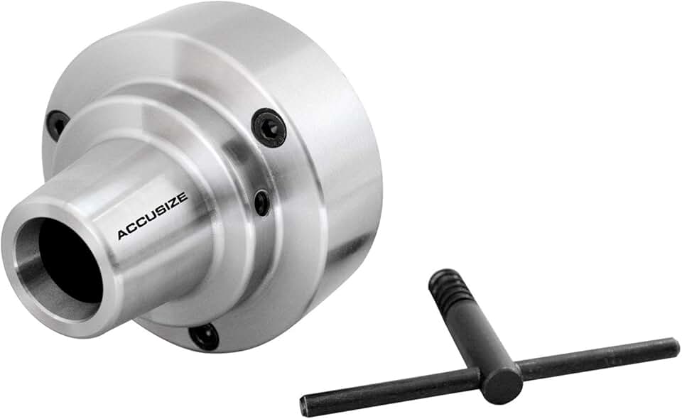 Accusize Industrial Tools 5C 5'' Collet Chuck, Plain Back, for Lathe Machine, 0269-0010