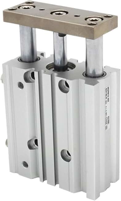 MGPM25 Bore 25mm Stroke 20-200mm MGPL25 Compact Guide Cylinder Thin Three Axis Air Pneumatic Cylinder with Guide Rod 1Pcs(175mm stroke,MGPL25)