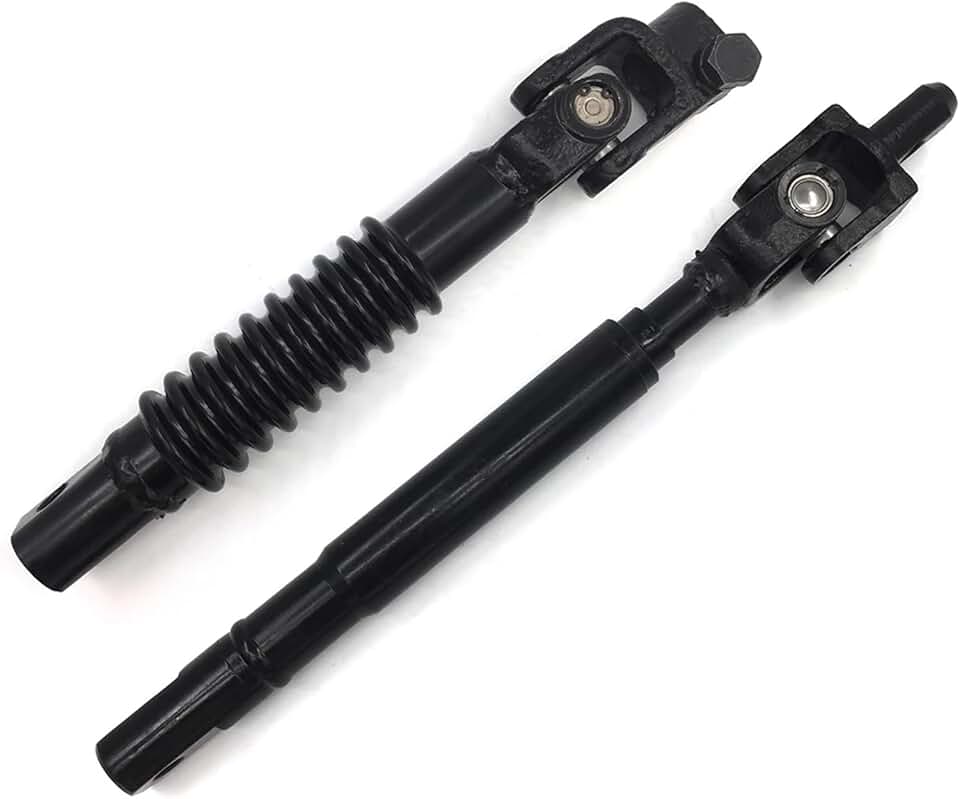 Pair of Upper Lower Intermediate Steering Shaft Kit Compatible with Silverado 1500 1999 2000 2001 2002 2003-2007