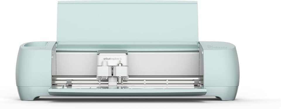 Cricut Explore 3 Machine - Mint, Works with 100+ Materials, Intricate Cuts, Multiples, Free Design Space App