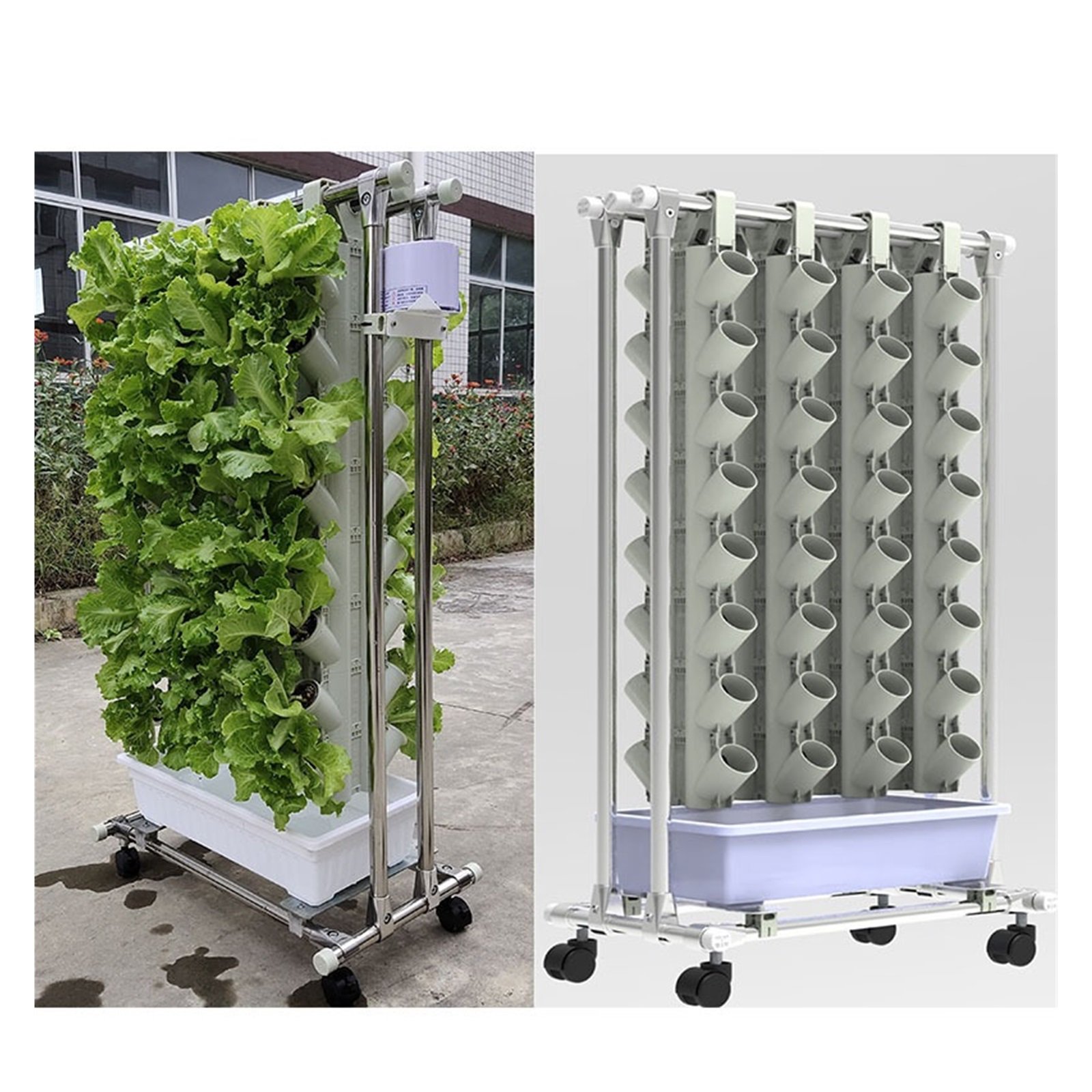 Indoor Hydroponic Grow Kit, Hydroponics Growing System Hydroponic Grow System Vertical Plant With Accesories For Leafy Vegetables--------Easy Assembly