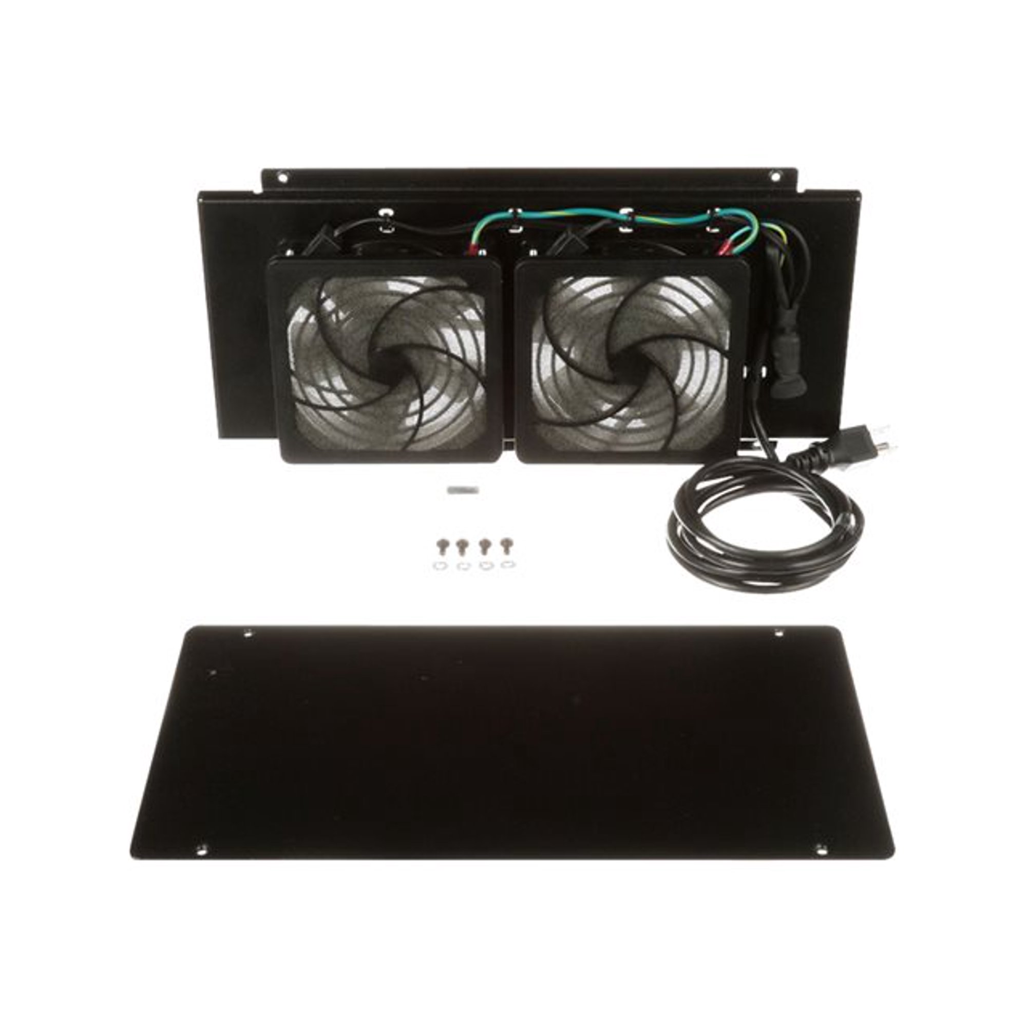 PanZone PZWMCFKHF Fan Tray 2 Fan 120 CFM Black
