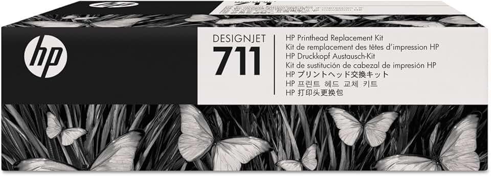 HP 711 DesignJet Printhead Replacement Kit (C1Q10A) for DesignJet T530, T525, T520, T130, T125, T120 & T100 Large Format Plotter Printers