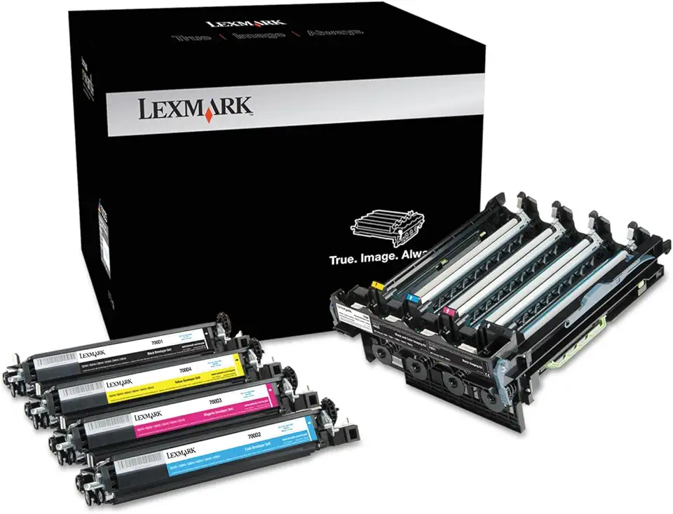 Lexmark 70C0Z50 Imaging Kit, Black/Tri-Color - in Retail Packaging