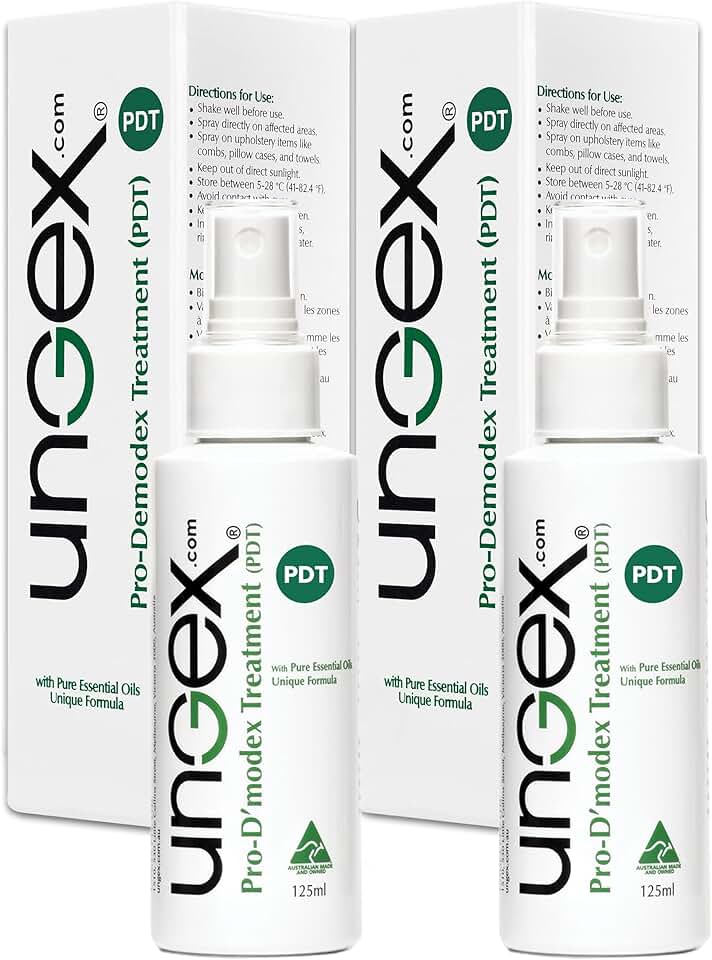 Ungex Superior Kit | Demodex Acne Rosacea Solution | 2 in 1 with Mixing Bottle | SK